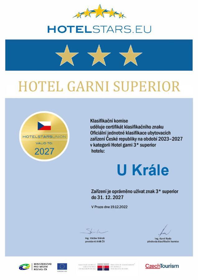 Hotel U Krale Jičín المظهر الخارجي الصورة